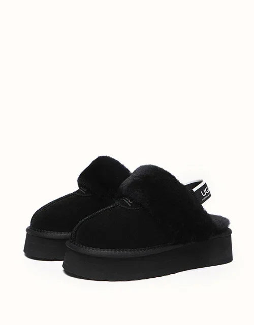 AUSTRALIAN SHEPHERD® Slingback Waffle Platform Slippers