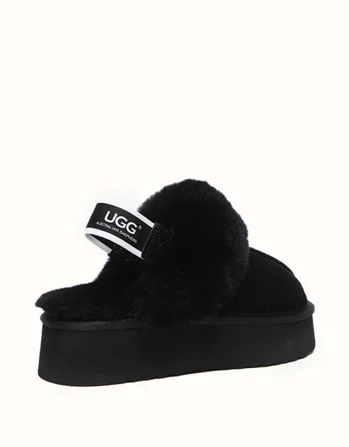 AUSTRALIAN SHEPHERD® Slingback Waffle Platform Slippers