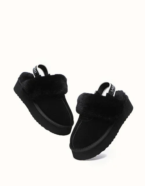 AUSTRALIAN SHEPHERD® Slingback Waffle Platform Slippers