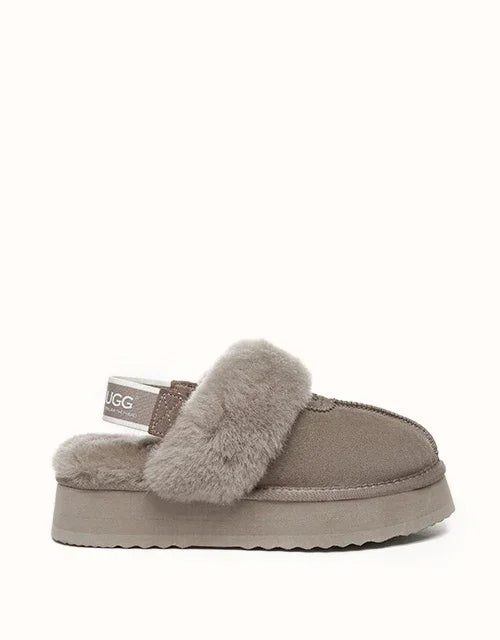 AUSTRALIAN SHEPHERD® Slingback Waffle Platform Slippers