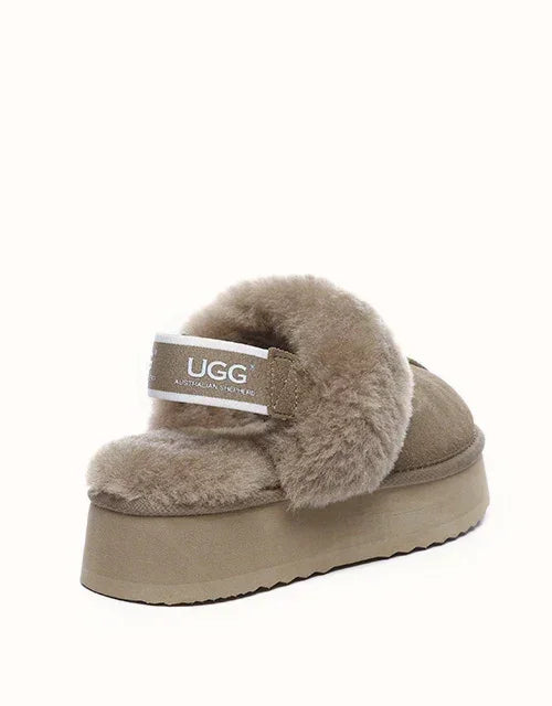 AUSTRALIAN SHEPHERD® Slingback Waffle Platform Slippers