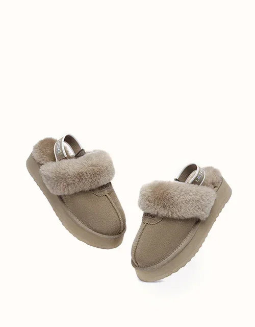 AUSTRALIAN SHEPHERD® Slingback Waffle Platform Slippers