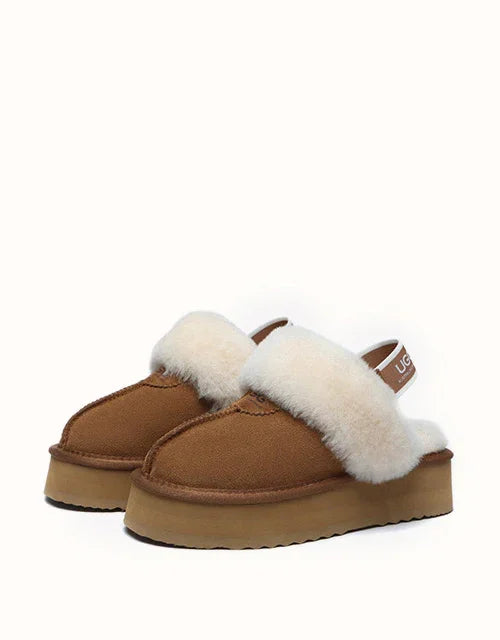 AUSTRALIAN SHEPHERD® Slingback Waffle Platform Slippers