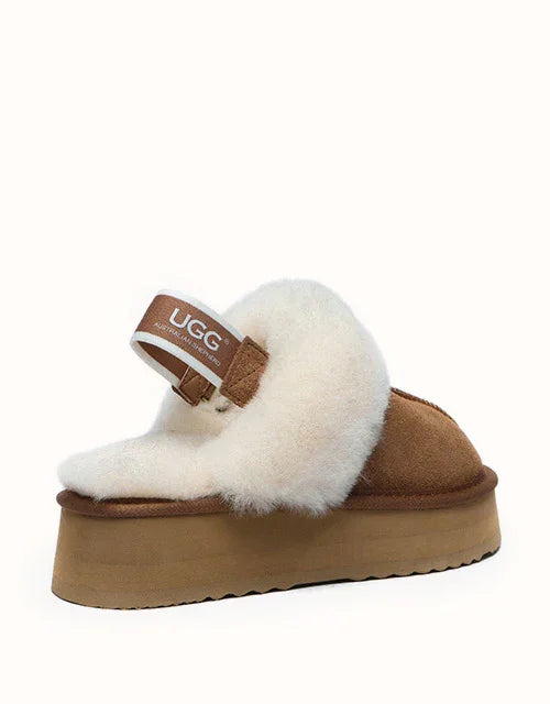 AUSTRALIAN SHEPHERD® Slingback Waffle Platform Slippers