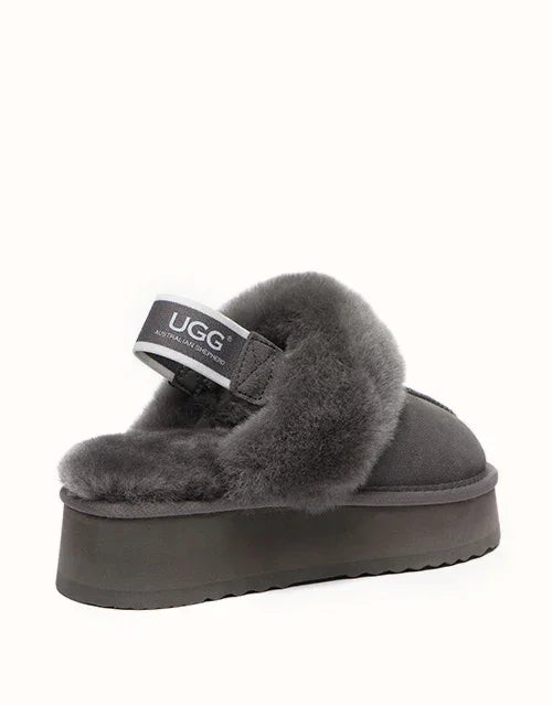 AUSTRALIAN SHEPHERD® Slingback Waffle Platform Slippers