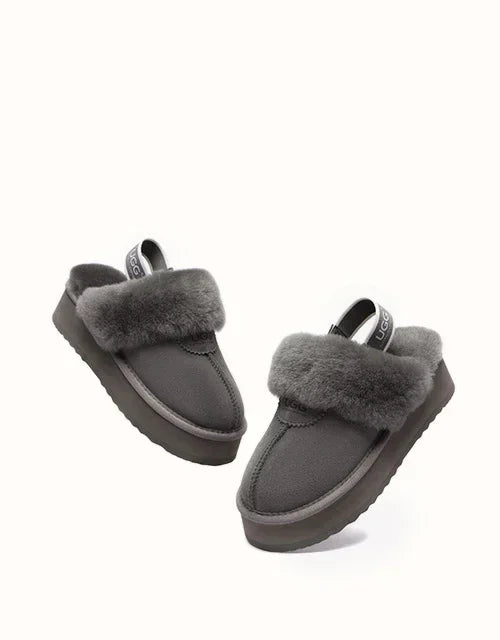 AUSTRALIAN SHEPHERD® Slingback Waffle Platform Slippers