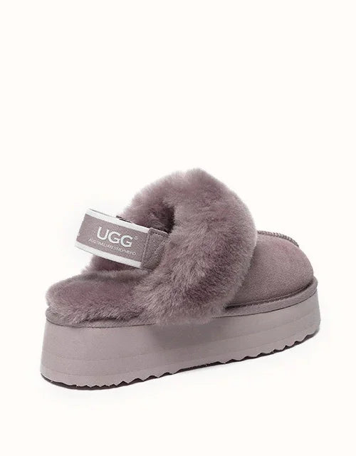 AUSTRALIAN SHEPHERD® Slingback Waffle Platform Slippers