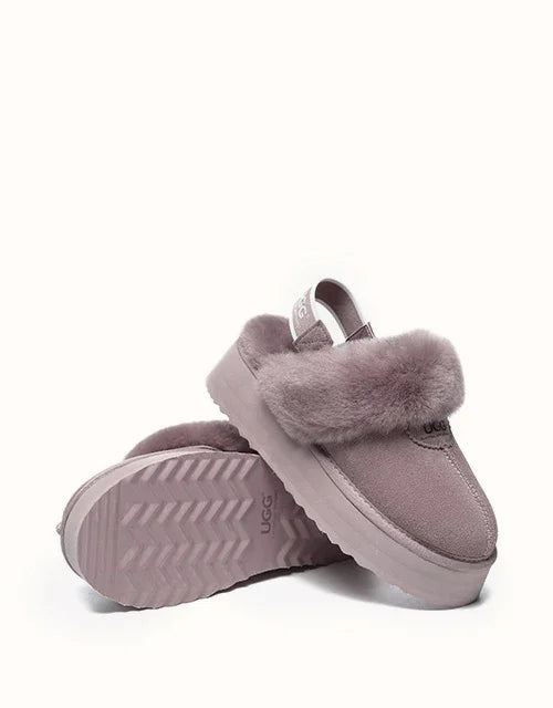 AUSTRALIAN SHEPHERD® Slingback Waffle Platform Slippers