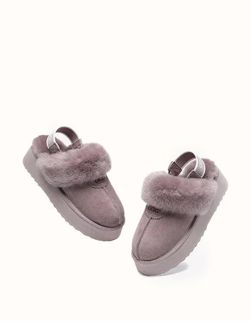 AUSTRALIAN SHEPHERD® Slingback Waffle Platform Slippers