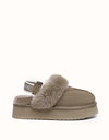 AUSTRALIAN SHEPHERD® Slingback Waffle Platform Slippers